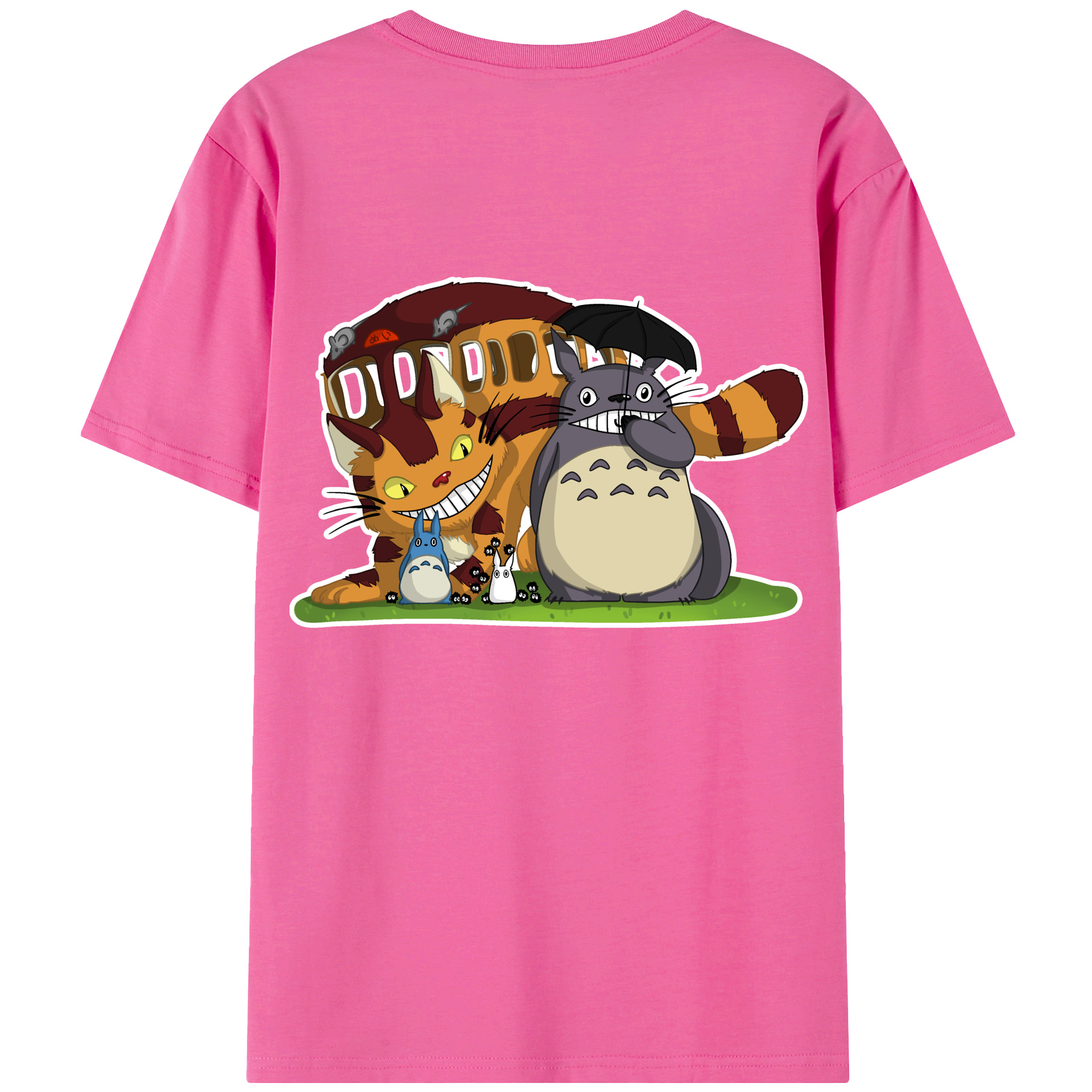 （画像用） となりのトトロ 草壁メイ 草壁サツキ My Neighbor Totoro Satsuki Kusakabe Mei Kusakabe レディース半袖Tシャツ(バックプリント)